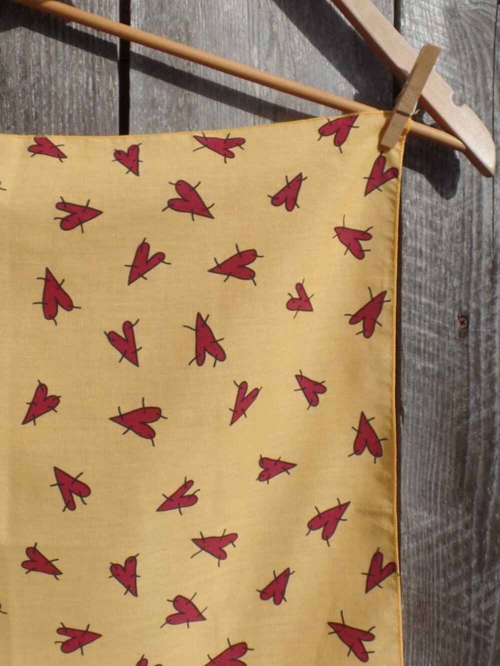 Alma Lynne 1997 Cross Stitch Heart Scarf HAV-A-HANK Brand Bandana - Picture 3 of 8
